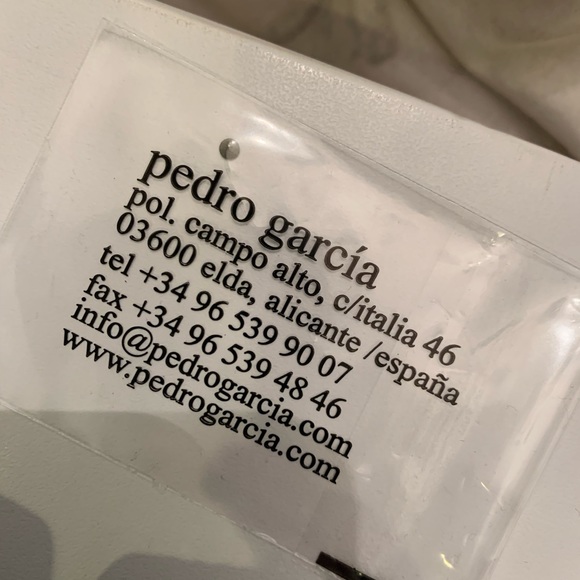 NWB Pedro Garcia Xoco Satin Swarovski Crystal Block Heel Sandal - Picture 11 of 11